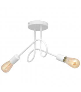Oxford Multi Arm Semi Flush Ceiling Light White 38cm-1