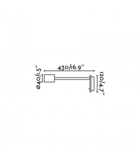 LED Indoor Wall Light Reading Lamp Satin Nickel - 2