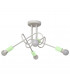 Oxford Multi Arm Semi Flush Ceiling Light White Minth 44cm