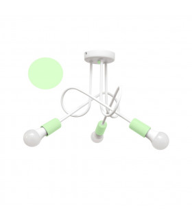 Oxford Multi Arm Semi Flush Ceiling Light White Minth 50cm