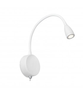 LED Indoor Wall Light Reading Lamp White - 1