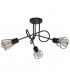 Oxford Multi Arm Semi Flush Ceiling Light Black 56cm