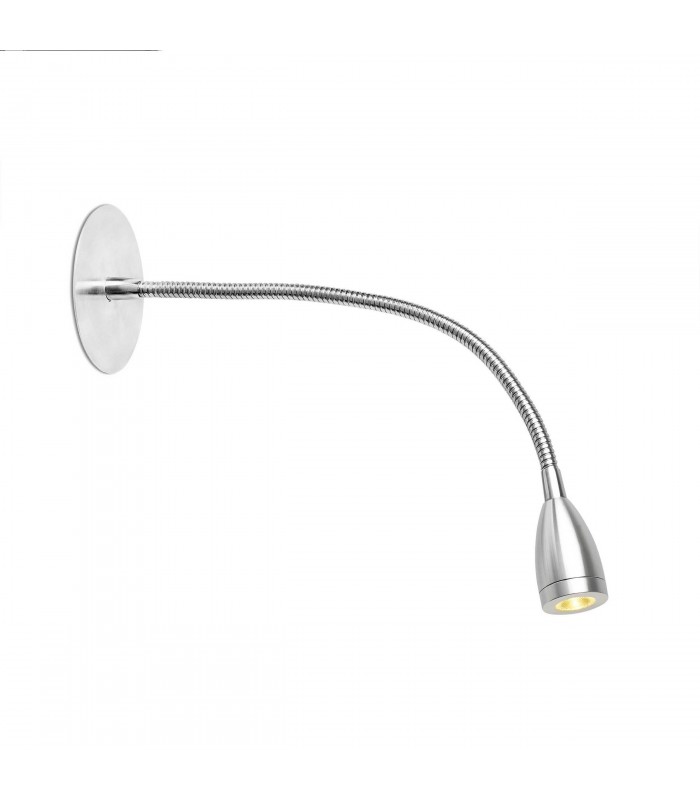 LED Indoor Wall Light Reading Lamp Chrome - 1