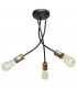 Harvard Multi Arm Semi Flush Ceiling Light Black Patina 36cm-2
