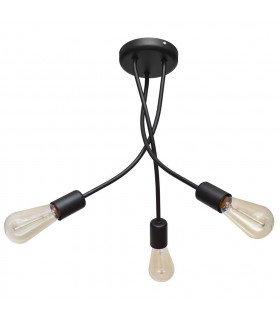 Harvard Multi Arm Semi Flush Ceiling Light Black 36cm-2