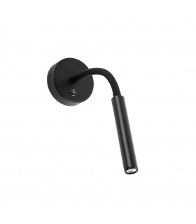 LED Indoor Wall Light Reading Lamp Black - 1