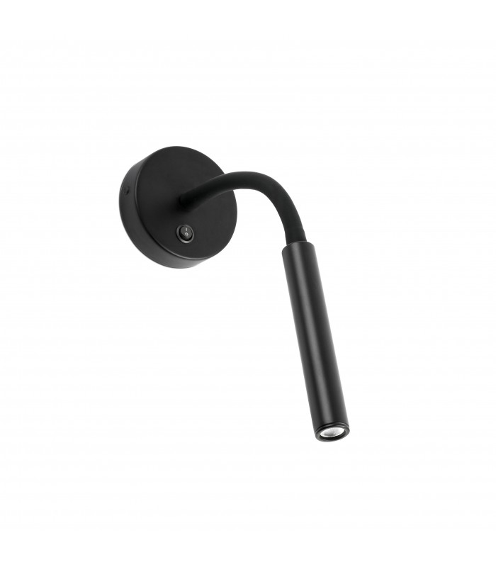 LED Indoor Wall Light Reading Lamp Black - 1