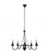 Malbo Multi Arm Pendant Ceiling Light Black 60cm-1