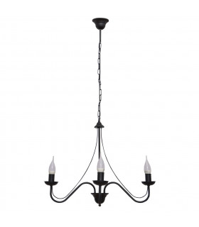 Malbo Multi Arm Pendant Ceiling Light Black 60cm-1