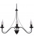 Malbo Multi Arm Pendant Ceiling Light Black 60cm-2