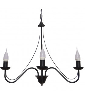 Malbo Multi Arm Pendant Ceiling Light Black 60cm-2