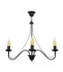 Malbo Multi Arm Pendant Ceiling Light Black 60cm