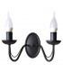 Malbo Candle Wall Lamp Black 32cm