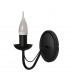 Malbo Candle Wall Lamp Black 25cm