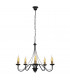 Malbo Multi Arm Pendant Ceiling Light Black Patina 60cm