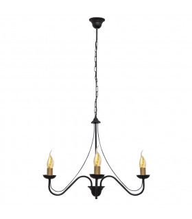 Malbo Multi Arm Pendant Ceiling Light Black Patina 60cm