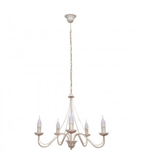 Malbo Multi Arm Pendant Ceiling Light White Gold 60cm-1