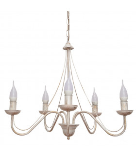 Malbo Multi Arm Pendant Ceiling Light White Gold 60cm-2