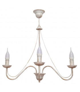 Malbo Multi Arm Pendant Ceiling Light White Gold 60cm
