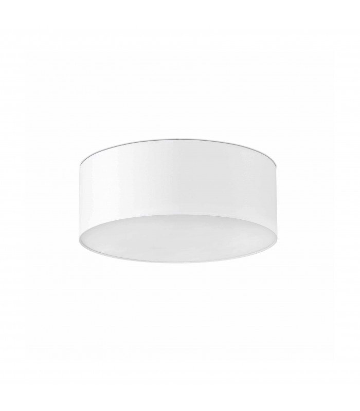 3 Light Large Flush Ceiling Light White, E27 - 3