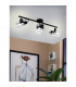Berregas 3 Lamp Spotlight Bar Black Chrome-2