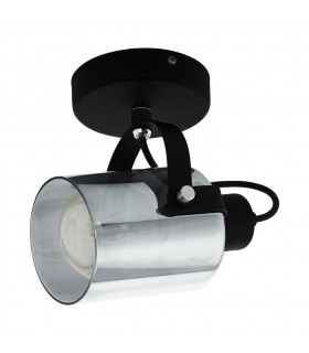 Berregas Single Spotlight Black Chrome