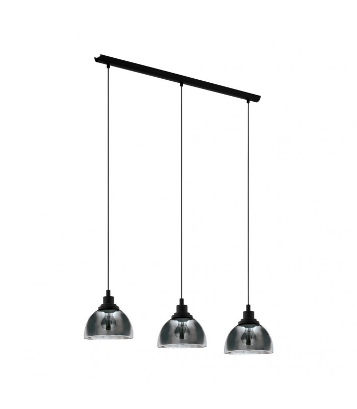 Beleser 3 Lamp Straight Bar Pendant Ceiling Light Black-1