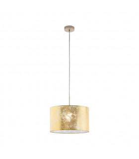 Viserbella Cylindrical Pendant Ceiling Light Champagne