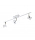 Vergiano 3 Lamp Spotlight Bar White Satin Nickel 3 Step Dimming