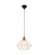 Tarbes Wire Frame Pendant Ceiling Light Black-1