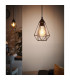 Tarbes Wire Frame Pendant Ceiling Light Black-2