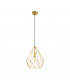 Carlton Wire Frame Pendant Ceiling Light Gold-Coloured