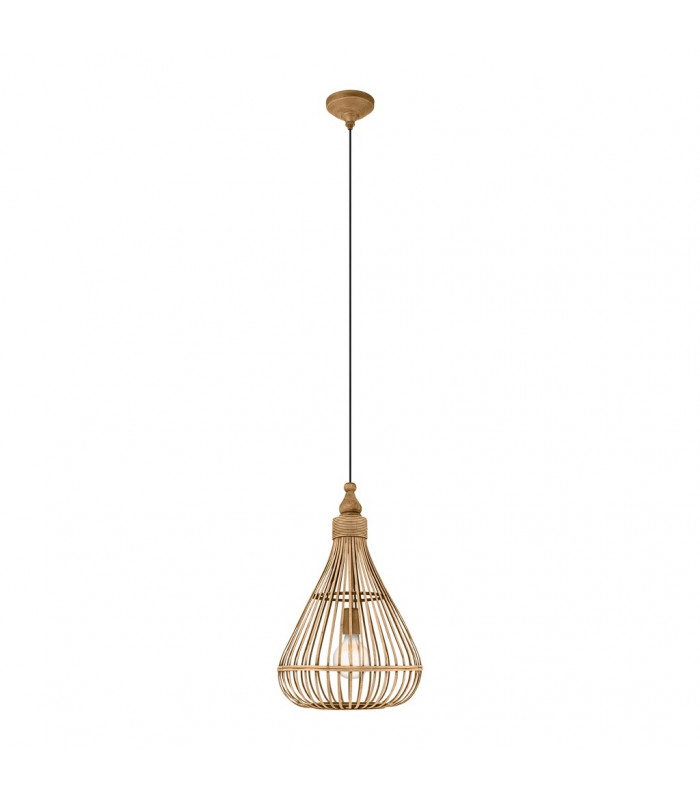 Amsfield Wire Frame Pendant Ceiling Light Brown