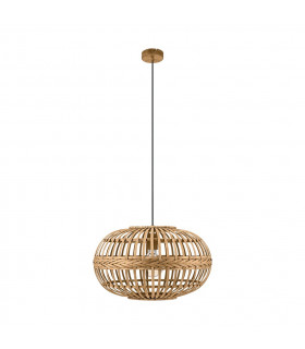 Amsfield Wire Frame Pendant Ceiling Light Brown-1