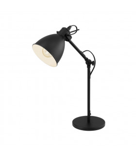 Priddy Desk Task Lamp Black White-1