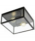 Charterhouse 2 Lamp Decorative Flush Ceiling Light Black-1
