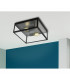Charterhouse 2 Lamp Decorative Flush Ceiling Light Black-2