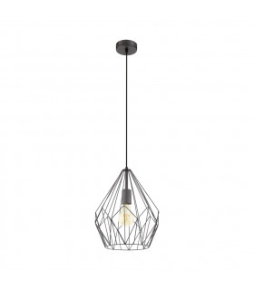 Carlton Wire Frame Pendant Ceiling Light Black