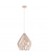Carlton Wire Frame Pendant Ceiling Light Pastel Apricot-1