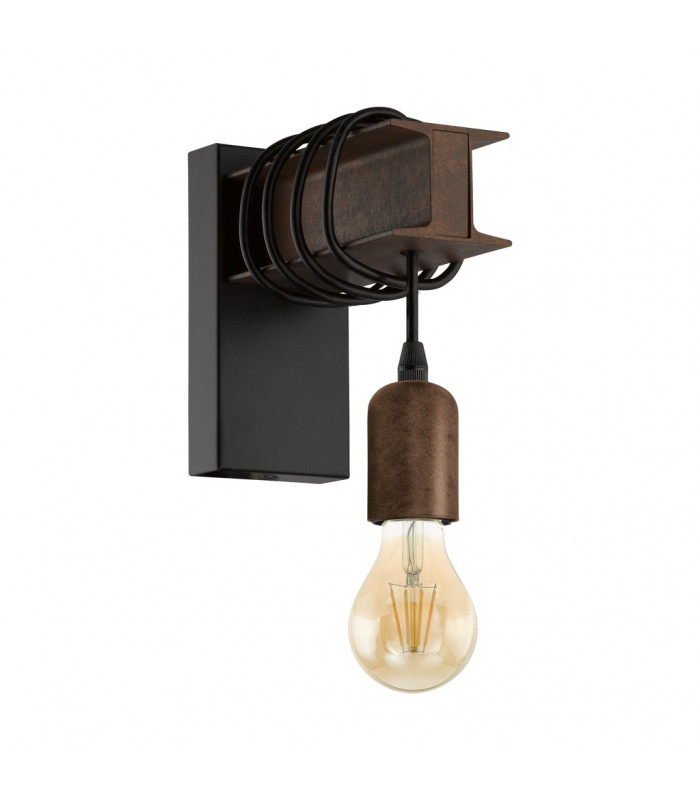 Townshend Wall Light Black Brown-1