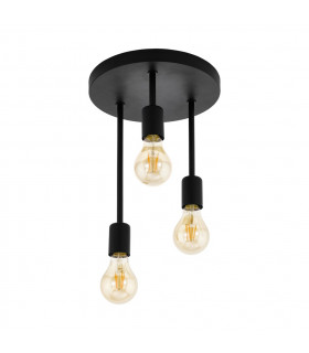Wilmcote 3 Lamp Cluster Pendant Ceiling Light Black-1