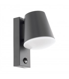 1 Light Outdoor Wall Downlight with PIR Motion Sensor Anthracite IP44, E27 - 1