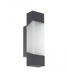 LED Outdoor Flush Wall Light Anthracite IP44 - 1