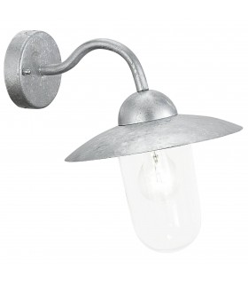 1 Light Outdoor Wall Downlight Zinc-Plated, E27 - 1