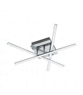 Lasana Integrated LED Flush Wall / Ceiling Light Chrome - UK Stock