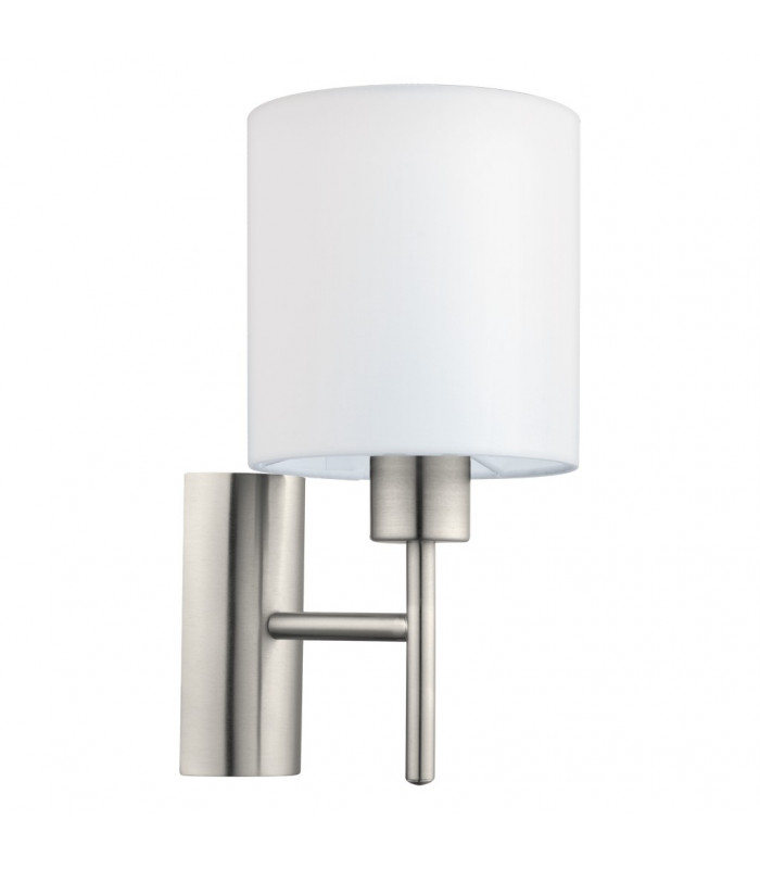 Pasteri 1 Light Indoor Wall Light Satin Nickel, E27 - UK Stock