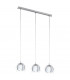 Rocamar 3 Light Ceiling Pendant Bar Chrome, E27 - UK Stock