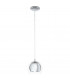 Rocamar 1 Light Dome Ceiling Pendant Chrome, E27 - UK Stock