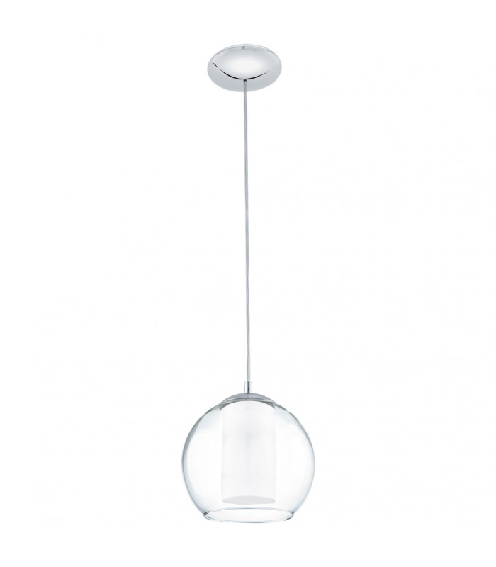 Bolsano 1 Light Globe Ceiling Pendant Polished Chrome, E27 - UK Stock