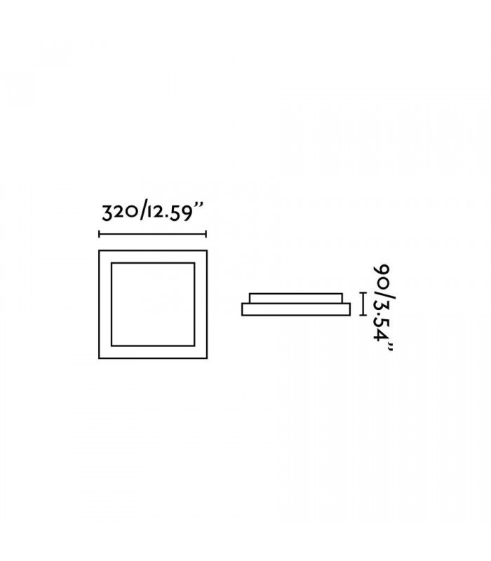2 Light Medium Square Bathroom Flush Ceiling Light Aluminium, White IP44, E27 - 4